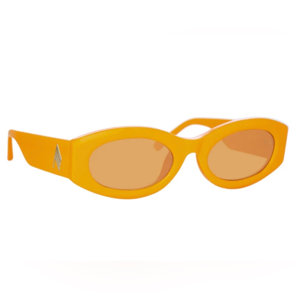 New! Orange Linda Farrow x The Attico Berta sunglasses w/ original packaging!